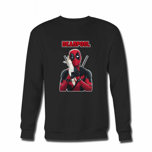 Your Deadpool Hugging Unicorn Funny Cute Crewneck Sweatshirt just got an update. This super comfortable and lighter weight crewneck will become your favorite go-to sweatshirt. The cozy spandex cuffs and waistband make this pill-resistant sweatshirt a fan favorite.And your group will look and feel their best in this premium ringspun cotton crew.