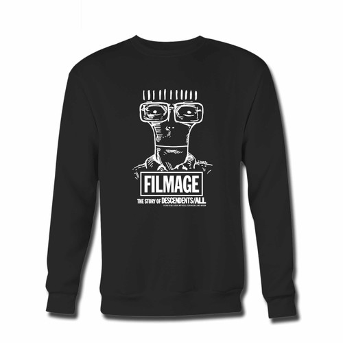 Your Descendents Filmage The Story Crewneck Sweatshirt just got an update. This super comfortable and lighter weight crewneck will become your favorite go-to sweatshirt. The cozy spandex cuffs and waistband make this pill-resistant sweatshirt a fan favorite.And your group will look and feel their best in this premium ringspun cotton crew.