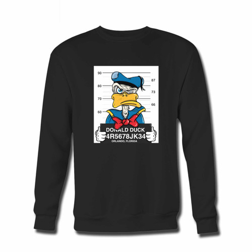 Your Disney Donald Duck Mugshot Crewneck Sweatshirt just got an update. This super comfortable and lighter weight crewneck will become your favorite go-to sweatshirt. The cozy spandex cuffs and waistband make this pill-resistant sweatshirt a fan favorite.And your group will look and feel their best in this premium ringspun cotton crew.