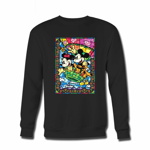 Your Disney Mickey Balloon Mozaic Crewneck Sweatshirt just got an update. This super comfortable and lighter weight crewneck will become your favorite go-to sweatshirt. The cozy spandex cuffs and waistband make this pill-resistant sweatshirt a fan favorite.And your group will look and feel their best in this premium ringspun cotton crew.