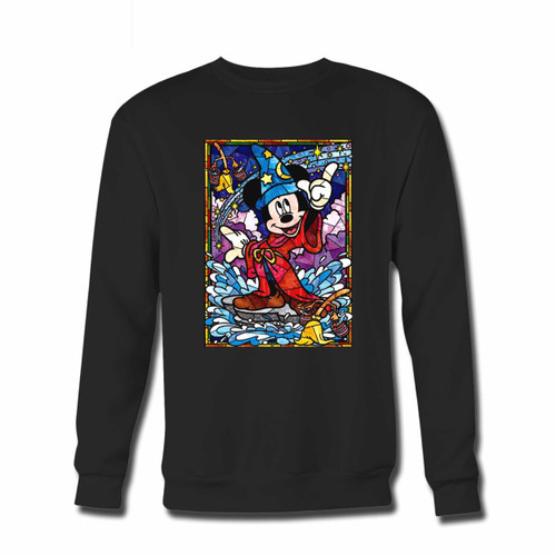 Your Disney Mickey Magician Mozaic Crewneck Sweatshirt just got an update. This super comfortable and lighter weight crewneck will become your favorite go-to sweatshirt. The cozy spandex cuffs and waistband make this pill-resistant sweatshirt a fan favorite.And your group will look and feel their best in this premium ringspun cotton crew.