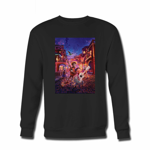 Your Disney Pixar Coco Epic Moments Crewneck Sweatshirt just got an update. This super comfortable and lighter weight crewneck will become your favorite go-to sweatshirt. The cozy spandex cuffs and waistband make this pill-resistant sweatshirt a fan favorite.And your group will look and feel their best in this premium ringspun cotton crew.