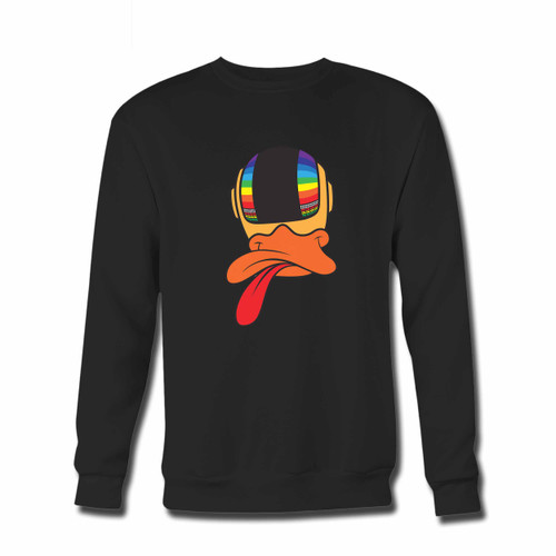 Your Donald Duck Discodhelic Crewneck Sweatshirt just got an update. This super comfortable and lighter weight crewneck will become your favorite go-to sweatshirt. The cozy spandex cuffs and waistband make this pill-resistant sweatshirt a fan favorite.And your group will look and feel their best in this premium ringspun cotton crew.