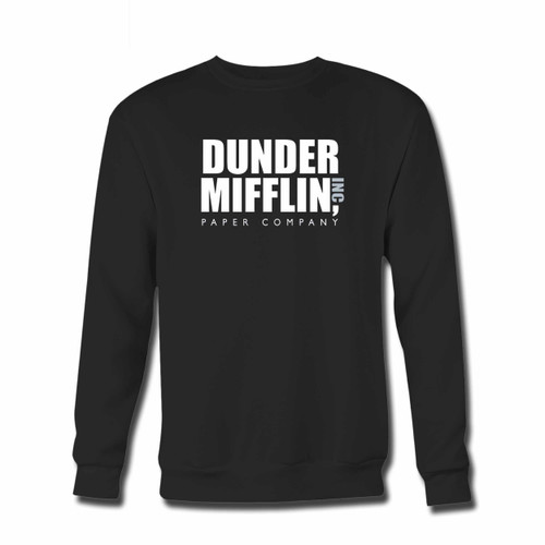 Your Dunder Mifflin Paper Company The Office Funny Tv Slogans Humor Crewneck Sweatshirt just got an update. This super comfortable and lighter weight crewneck will become your favorite go-to sweatshirt. The cozy spandex cuffs and waistband make this pill-resistant sweatshirt a fan favorite.And your group will look and feel their best in this premium ringspun cotton crew.