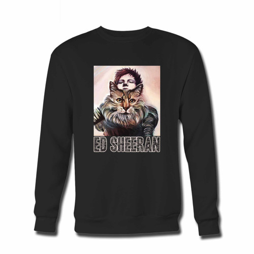 Your Ed Sheeran And His Tiger On Canvas Crewneck Sweatshirt just got an update. This super comfortable and lighter weight crewneck will become your favorite go-to sweatshirt. The cozy spandex cuffs and waistband make this pill-resistant sweatshirt a fan favorite.And your group will look and feel their best in this premium ringspun cotton crew.