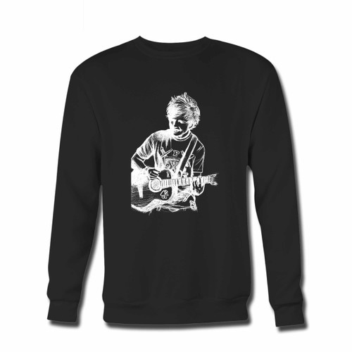 Your Ed Sheeran Drawing Crewneck Sweatshirt just got an update. This super comfortable and lighter weight crewneck will become your favorite go-to sweatshirt. The cozy spandex cuffs and waistband make this pill-resistant sweatshirt a fan favorite.And your group will look and feel their best in this premium ringspun cotton crew.