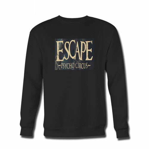 Your Escape Psycho Circus Title Crewneck Sweatshirt just got an update. This super comfortable and lighter weight crewneck will become your favorite go-to sweatshirt. The cozy spandex cuffs and waistband make this pill-resistant sweatshirt a fan favorite.And your group will look and feel their best in this premium ringspun cotton crew.