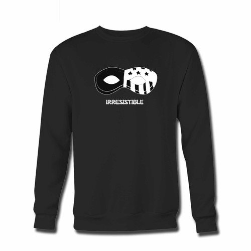 Your Fall Out Boy Irresistible American Mask Crewneck Sweatshirt just got an update. This super comfortable and lighter weight crewneck will become your favorite go-to sweatshirt. The cozy spandex cuffs and waistband make this pill-resistant sweatshirt a fan favorite.And your group will look and feel their best in this premium ringspun cotton crew.