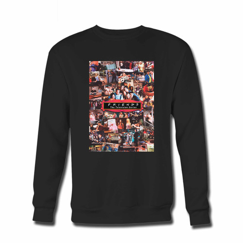 Your Friends Tv Collage Art Crewneck Sweatshirt just got an update. This super comfortable and lighter weight crewneck will become your favorite go-to sweatshirt. The cozy spandex cuffs and waistband make this pill-resistant sweatshirt a fan favorite.And your group will look and feel their best in this premium ringspun cotton crew.