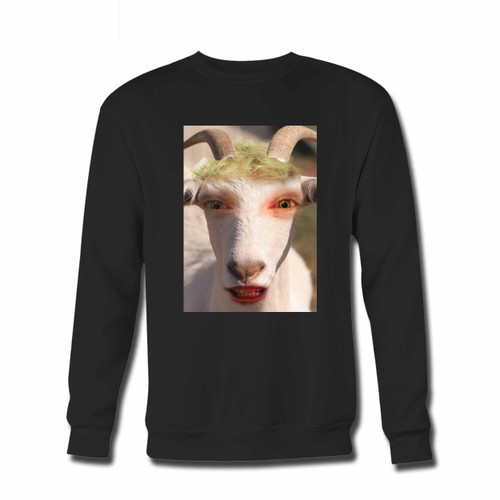 Your Funny The Goat Crewneck Sweatshirt just got an update. This super comfortable and lighter weight crewneck will become your favorite go-to sweatshirt. The cozy spandex cuffs and waistband make this pill-resistant sweatshirt a fan favorite.And your group will look and feel their best in this premium ringspun cotton crew.