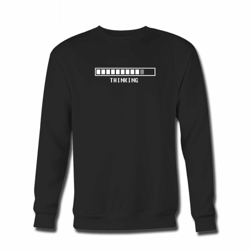 Your Funny Thinking Crewneck Sweatshirt just got an update. This super comfortable and lighter weight crewneck will become your favorite go-to sweatshirt. The cozy spandex cuffs and waistband make this pill-resistant sweatshirt a fan favorite.And your group will look and feel their best in this premium ringspun cotton crew.