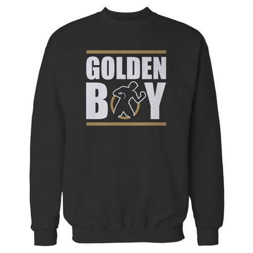 Your golden boy boxing logo crewneck sweatshirt just got an update. This super comfortable and lighter weight crewneck will become your favorite go-to sweatshirt. The cozy spandex cuffs and waistband make this pill-resistant sweatshirt a fan favorite.And your group will look and feel their best in this premium ringspun cotton crew.
