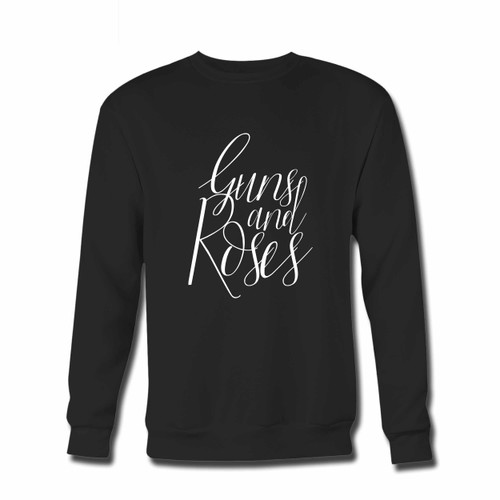 Your Guns And Roses Typo Crewneck Sweatshirt just got an update. This super comfortable and lighter weight crewneck will become your favorite go-to sweatshirt. The cozy spandex cuffs and waistband make this pill-resistant sweatshirt a fan favorite.And your group will look and feel their best in this premium ringspun cotton crew.