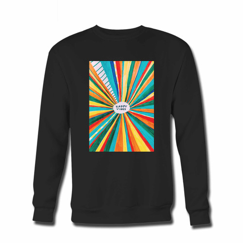 Your Happy Vibes Chill Rainbow Drawing Crewneck Sweatshirt just got an update. This super comfortable and lighter weight crewneck will become your favorite go-to sweatshirt. The cozy spandex cuffs and waistband make this pill-resistant sweatshirt a fan favorite.And your group will look and feel their best in this premium ringspun cotton crew.