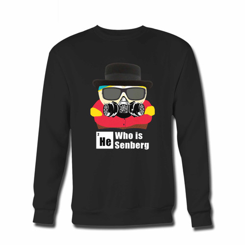 Your Heisenberg Who Is He Crewneck Sweatshirt just got an update. This super comfortable and lighter weight crewneck will become your favorite go-to sweatshirt. The cozy spandex cuffs and waistband make this pill-resistant sweatshirt a fan favorite.And your group will look and feel their best in this premium ringspun cotton crew.