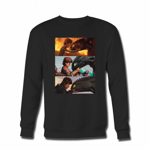 Your How To Train Your Dragon Toothless Collage Crewneck Sweatshirt just got an update. This super comfortable and lighter weight crewneck will become your favorite go-to sweatshirt. The cozy spandex cuffs and waistband make this pill-resistant sweatshirt a fan favorite.And your group will look and feel their best in this premium ringspun cotton crew.