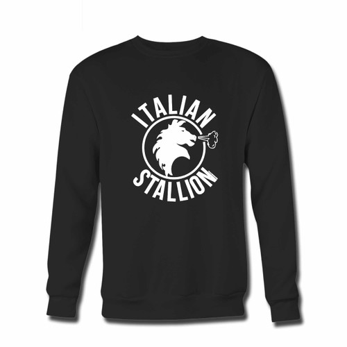 Your Italian Stallion Original Crewneck Sweatshirt just got an update. This super comfortable and lighter weight crewneck will become your favorite go-to sweatshirt. The cozy spandex cuffs and waistband make this pill-resistant sweatshirt a fan favorite.And your group will look and feel their best in this premium ringspun cotton crew.