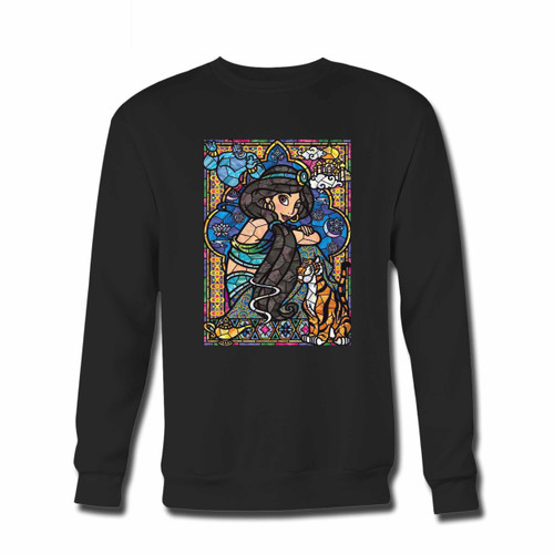 Your Jasmine Aladdin Mozaic Crewneck Sweatshirt just got an update. This super comfortable and lighter weight crewneck will become your favorite go-to sweatshirt. The cozy spandex cuffs and waistband make this pill-resistant sweatshirt a fan favorite.And your group will look and feel their best in this premium ringspun cotton crew.