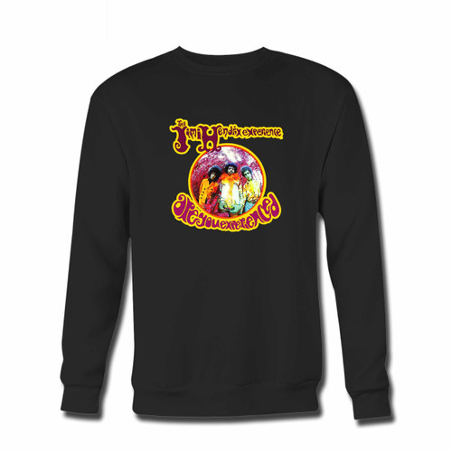 Your Jimi Hendrix Experience Crewneck Sweatshirt just got an update. This super comfortable and lighter weight crewneck will become your favorite go-to sweatshirt. The cozy spandex cuffs and waistband make this pill-resistant sweatshirt a fan favorite.And your group will look and feel their best in this premium ringspun cotton crew.