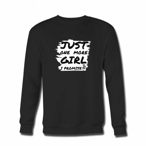 Your Just One More Girl Crewneck Sweatshirt just got an update. This super comfortable and lighter weight crewneck will become your favorite go-to sweatshirt. The cozy spandex cuffs and waistband make this pill-resistant sweatshirt a fan favorite.And your group will look and feel their best in this premium ringspun cotton crew.