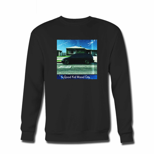 Your Kendrick Lamar Good Kid Maad City Album Cover Crewneck Sweatshirt just got an update. This super comfortable and lighter weight crewneck will become your favorite go-to sweatshirt. The cozy spandex cuffs and waistband make this pill-resistant sweatshirt a fan favorite.And your group will look and feel their best in this premium ringspun cotton crew.