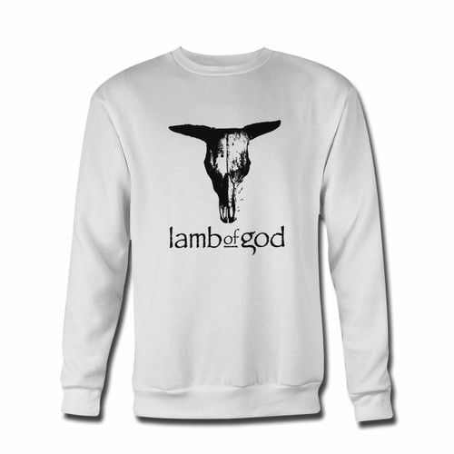 Your Lamb Of God Bull Skull Crewneck Sweatshirt just got an update. This super comfortable and lighter weight crewneck will become your favorite go-to sweatshirt. The cozy spandex cuffs and waistband make this pill-resistant sweatshirt a fan favorite.And your group will look and feel their best in this premium ringspun cotton crew.