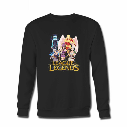 Your Layla Kayle Riven Caitlyn Lissandra League Of Legend Crewneck Sweatshirt just got an update. This super comfortable and lighter weight crewneck will become your favorite go-to sweatshirt. The cozy spandex cuffs and waistband make this pill-resistant sweatshirt a fan favorite.And your group will look and feel their best in this premium ringspun cotton crew.