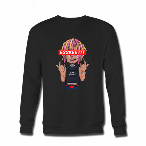 Your Lil Pump Esskeetit Money Rap Singer Hip Hop Music Crewneck Sweatshirt just got an update. This super comfortable and lighter weight crewneck will become your favorite go-to sweatshirt. The cozy spandex cuffs and waistband make this pill-resistant sweatshirt a fan favorite.And your group will look and feel their best in this premium ringspun cotton crew.