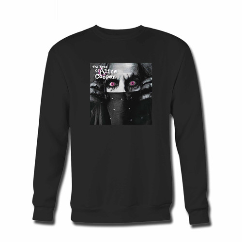 Your Limited Edition The Eye Of Alice Cooper Crewneck Sweatshirt just got an update. This super comfortable and lighter weight crewneck will become your favorite go-to sweatshirt. The cozy spandex cuffs and waistband make this pill-resistant sweatshirt a fan favorite.And your group will look and feel their best in this premium ringspun cotton crew.