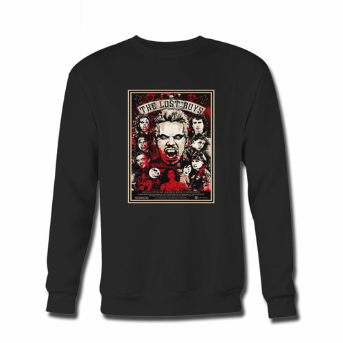 Your Lost Boys Cult Movie Crewneck Sweatshirt just got an update. This super comfortable and lighter weight crewneck will become your favorite go-to sweatshirt. The cozy spandex cuffs and waistband make this pill-resistant sweatshirt a fan favorite.And your group will look and feel their best in this premium ringspun cotton crew.