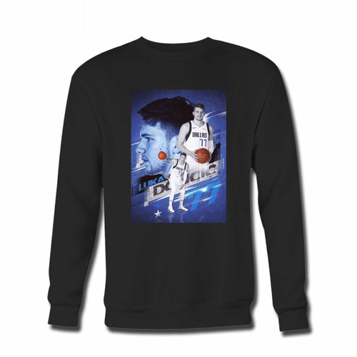Your Luka Doncic Collage Dallas Mavericks Crewneck Sweatshirt just got an update. This super comfortable and lighter weight crewneck will become your favorite go-to sweatshirt. The cozy spandex cuffs and waistband make this pill-resistant sweatshirt a fan favorite.And your group will look and feel their best in this premium ringspun cotton crew.