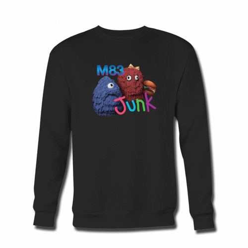 Your M83 Junk Cover Burger Crewneck Sweatshirt just got an update. This super comfortable and lighter weight crewneck will become your favorite go-to sweatshirt. The cozy spandex cuffs and waistband make this pill-resistant sweatshirt a fan favorite.And your group will look and feel their best in this premium ringspun cotton crew.