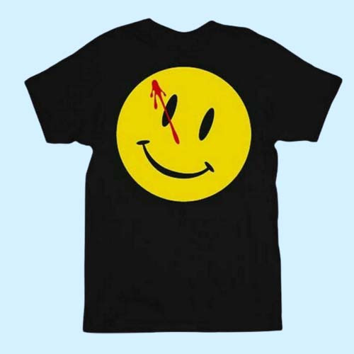 Adult Comic Book Series Bloody Smiley Men T Shirt