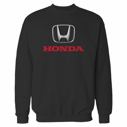 Your honda logo crewneck sweatshirt just got an update. This super comfortable and lighter weight crewneck will become your favorite go-to sweatshirt. The cozy spandex cuffs and waistband make this pill-resistant sweatshirt a fan favorite.And your group will look and feel their best in this premium ringspun cotton crew.