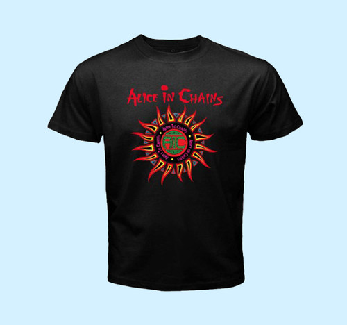 Alice in Chains Sun Logo Inspired Men T Shirt