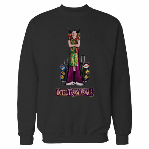 Your hotel transylvania 3 dracula crewneck sweatshirt just got an update. This super comfortable and lighter weight crewneck will become your favorite go-to sweatshirt. The cozy spandex cuffs and waistband make this pill-resistant sweatshirt a fan favorite.And your group will look and feel their best in this premium ringspun cotton crew.