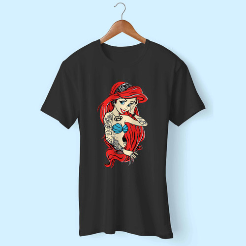 Ariel Little Mermaid Cartoon Inspired Men T Shirt