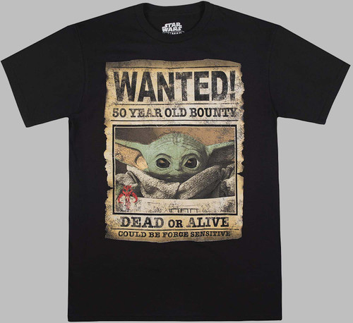 Baby Yoda Wanted Men T Shirt