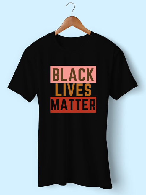 Black Lives Matter Colorful Men T Shirt