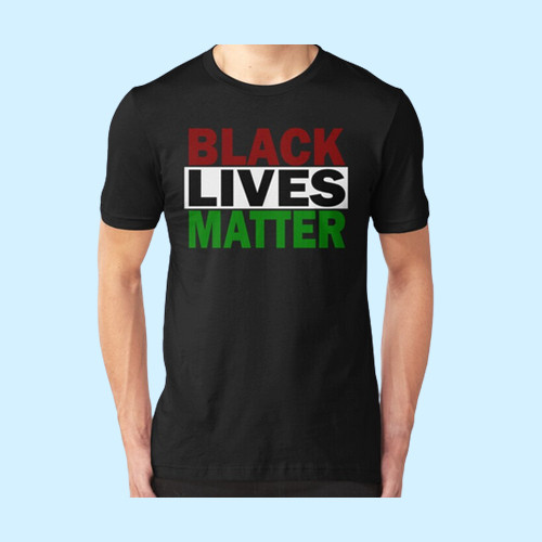 Black Lives Matter Colors Men T Shirt