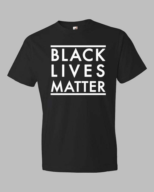 Black Lives Matter Line Men T Shirt
