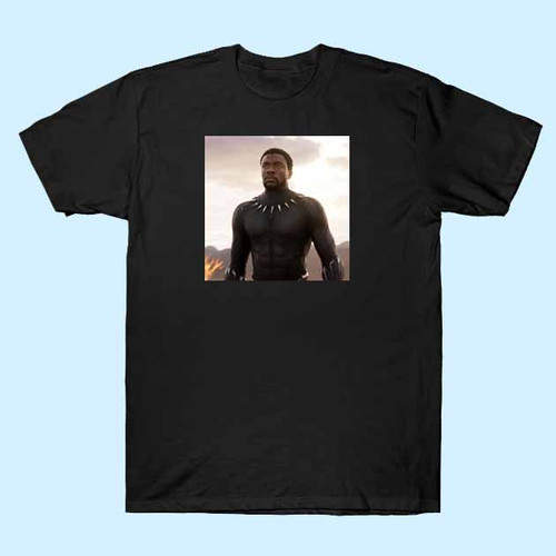 Black Panther Movie Cover Inspired Men T Shirt