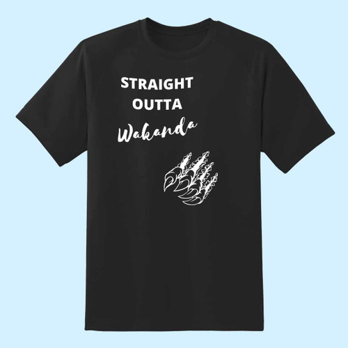 Black Panther Straight Outta Wakanda Mark Black Queen Black Panther Men T Shirt