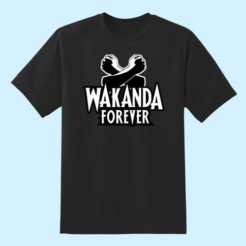 Black Panther Wakanda Forever Salute Men T Shirt