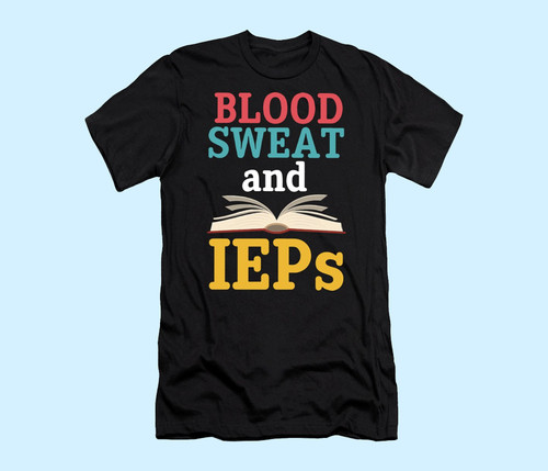 Blood Sweat And Book Student Men T Shirt