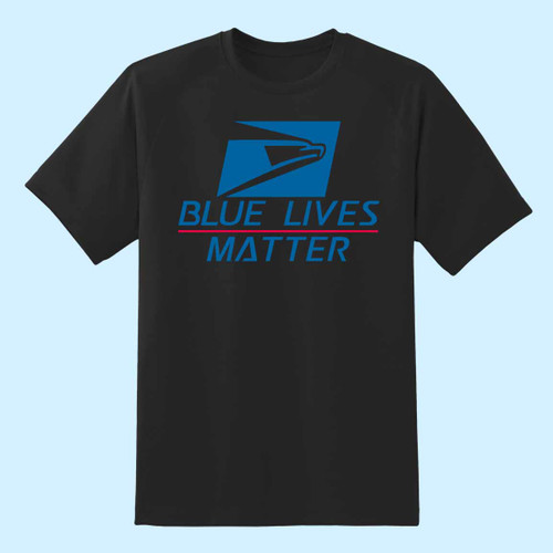 Blue Lives Matter Inspired Men T Shirt