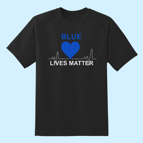 Blue Lives Matter Love Men T Shirt