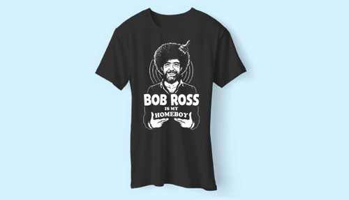 Bob bross happy little homies Men T Shirt