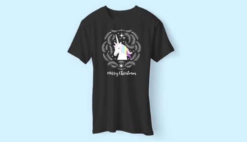 Boho Feathers Christmas Unicorn Men T Shirt