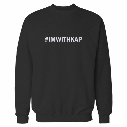 Your im with kap tag crewneck sweatshirt just got an update. This super comfortable and lighter weight crewneck will become your favorite go-to sweatshirt. The cozy spandex cuffs and waistband make this pill-resistant sweatshirt a fan favorite.And your group will look and feel their best in this premium ringspun cotton crew.
